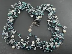 M5118 天然石　ネックレス　ヴィンテージ アクセサリー