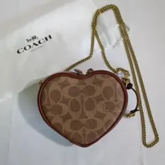 【COACH/コーチ】ハート ショルダー【CE767】シグネチャー キャンバス