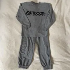 秋春仕様　OUTDOOR PRODUCTS グレー長袖パジャマセット