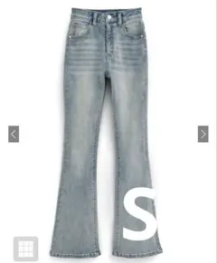 セミフレアデニムパンツ ライトブルー cu508のサムネイル