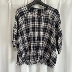 HEART MARKET チェック柄シャーリングブラウス Fサイズ チュニック