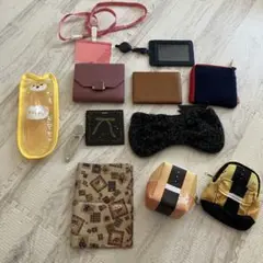 ポーチ　財布　診察券カードホルダー　定期入れ、手帳カバー、ヘアアクセサリーミラー