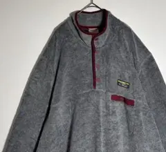 L.L.Beanエルエルビーン 刺繍ロゴ　スナップボタン　フリースジャケット