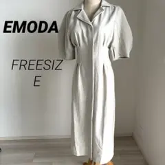 EMODA ワンピース　エモダ　パフスリーブ　ボリュームスリーブミディワンピースのサムネイル