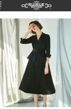 連休限定価格　ルイルエブティックドッキングプリーツワンピーススーツ　入学式卒業式