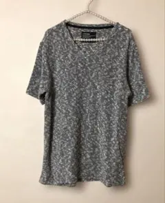 Confirmコンファーム　Vネック半袖Tシャツ　M サマーニット　涼しげのサムネイル