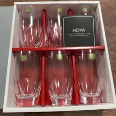 HOYA クリスタルグラス 6個セット