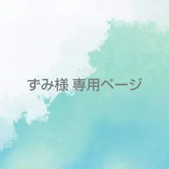 ずみ様専用ページ