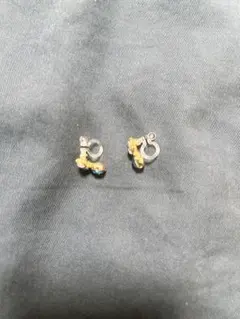 イヤリング　クリスタル寒色系