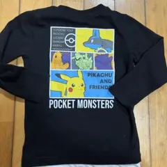 ポケットモンスター 長袖カットソー　110センチ　黒　Tシャツ　ポケモン