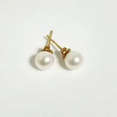 最終価格】peau jewelryパールピアス K18 | Mercari