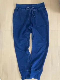 GUジーユー　デニムスウェットイージーパンツ　ジョガーパンツ