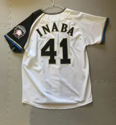 北海道日本ハムファイターズ 糸井嘉男 ホームユニフォーム 白黒