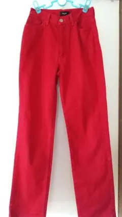 エドウイン SOMETHING 赤ストレートデニム Gパン　29インチ