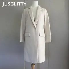 【JUSGLITTY】チェスターコート アイボリー サイズ2 M相当