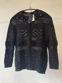 新品　INGEBORGインゲボルグ ブラック　レースカーディガン　37400円