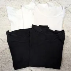 UNIQLO★ウォームコットンストレッチUネックT★130cm