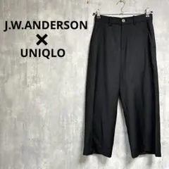 JWANDERSON UNIQLO ウールブレンドパンツ 黒 ワイド レディース