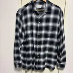 タウンクラフト】 60s復刻 オンブレチェックシャツ オープンカラー