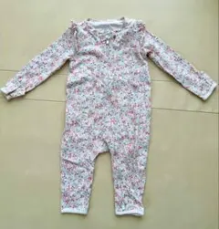 baby GAP 花柄コットンロンパース フリル付き　70