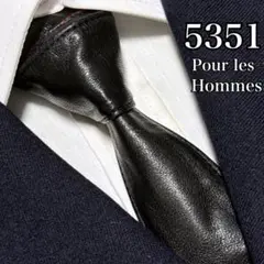 5351Pour les Hommes leather Tie black