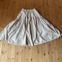 AZUL★ロングフレアスカート Sサイズ ベージュ