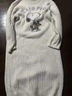 ジェラートピケ　スヌーピーワンピース　ルームウェア