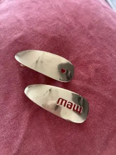 mew ゴールド バレッタ ハート付き2個セット