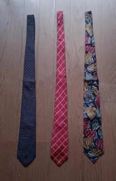 COMME CA ISMなど シルクネクタイ3本セット