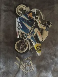 ハングオンレーサーRC 本体のみ（自作・スタンド付き・人形付き）