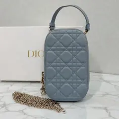 ⭐️良品⭐️ レディディオール カナージュ フォンホルダー ブルー