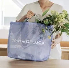 DEAN&DELUCAメッシュトートバッグ　ライラックL ディーンアンドデルーカ