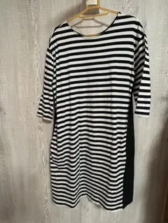 ⭐️chocol raffine robe 七分袖ストライプワンピース