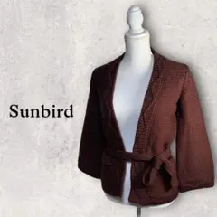 【Sunbird】日本製　厚手　ローゲージニット カーディガン