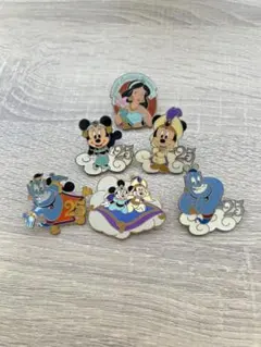 ディズニーアラビアピンバッジセット