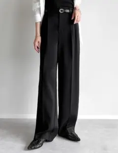 Re:EDIT ダブルタックカラーワイドパンツ　MTサイズ