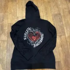 未使用　Harley Davidson 黒 パーカー L