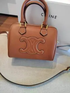 CELINE ブラウンショルダーバッグ