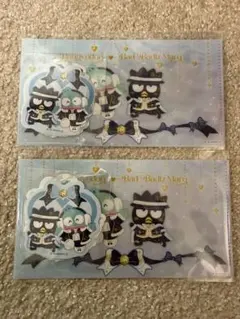 サンリオ　ハッピーくじ　ハンギョドン　バツ丸　ステッカー　２点セット