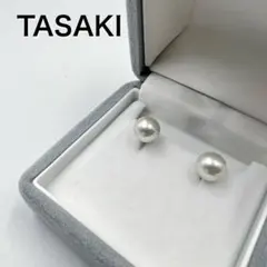 美品 TASAKI イヤリング K18 WG あこやパール 7.6mmのサムネイル