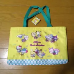 ちいかわ×サンリオキャラクターズレジかごバッグ　イエロー　黄色　保冷バッグ