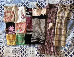 処分価格 120cm 女の子 夏用半袖 cute♡ トップス 10枚まとめ売り