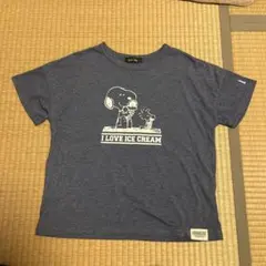 EAST BOY スヌーピー Tシャツ 半袖 杢ネイビーのサムネイル