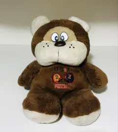 茶色のクマのぬいぐるみ D.H. Footballs刺繍入り・ヴィンテージ