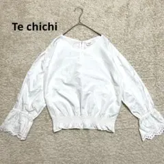 【Te chichi TERRASSE】テチチ　レースブラウス　　Vネック　長袖のサムネイル