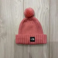 【THE NORTH FACE】ポンポン付きニット帽 ピンク