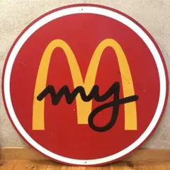 90s マクドナルド　ロスアンゼルス　店舗用　看板　サイン　USA ガレージのサムネイル