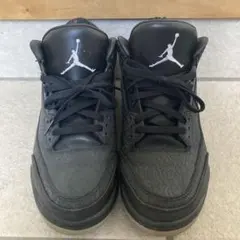 Air Jordan 3 ブラックレザー スニーカー　28.5センチ