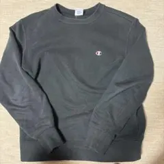 Champion ブラック スウェットシャツ
