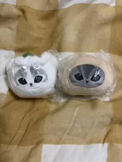 飲茶にゃんおかおぬいぐるみ 2点セット